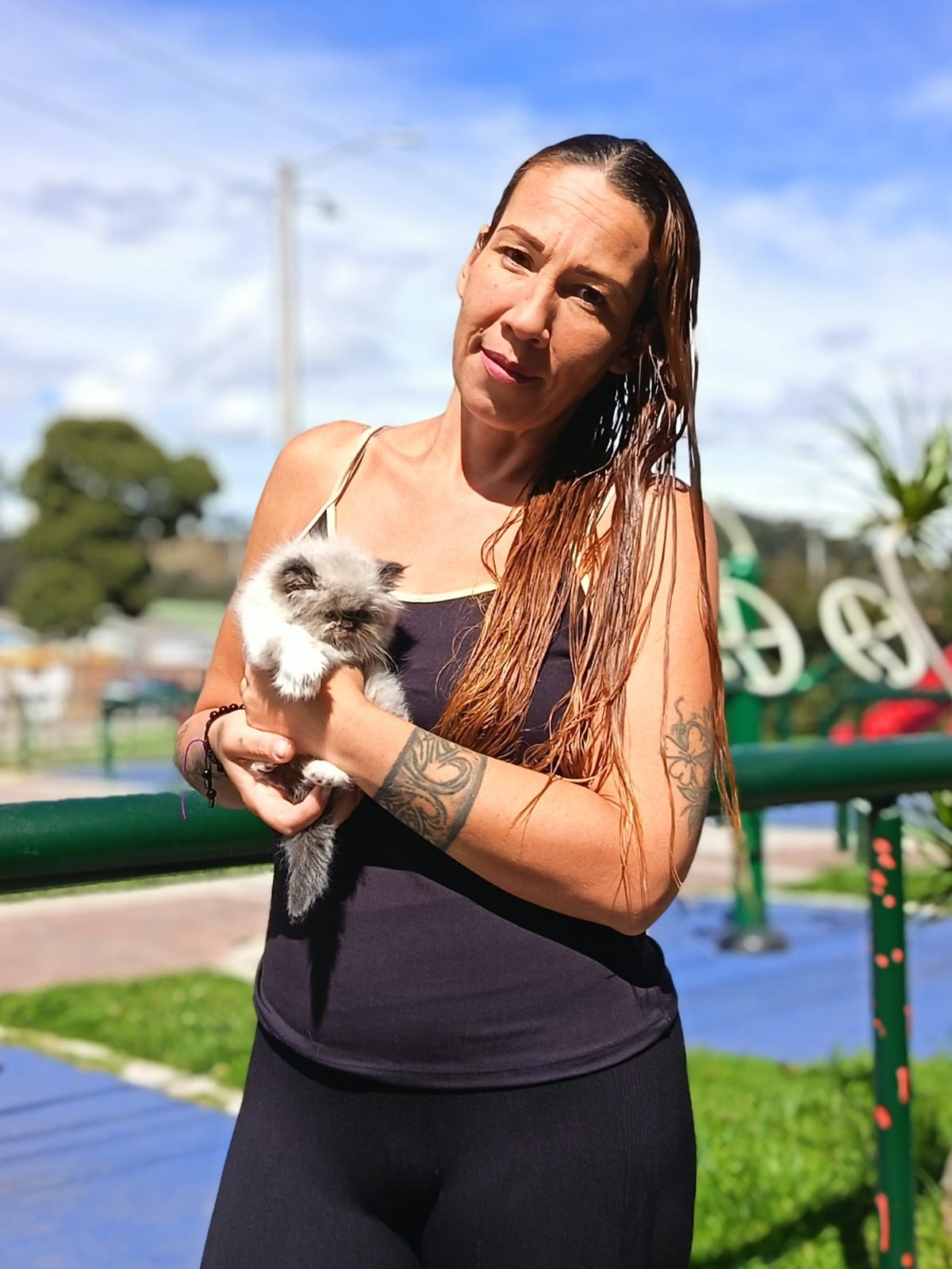 Cliente feliz María Fernanda G. con su gato Persa en México 🇲🇽